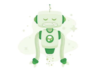 Noscript Sad Robot